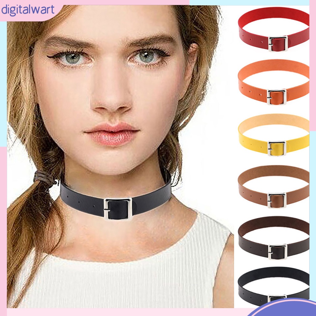Dg✌❤ Vòng Cổ Choker Giả Da Phong CáCh Retro