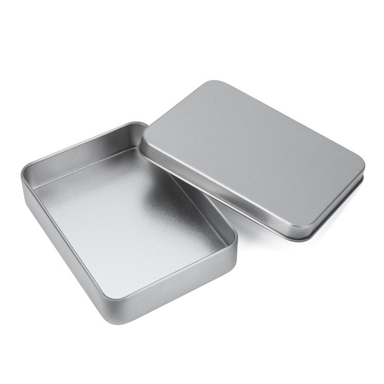 Hộp thiếc nhỏ kích thước 9x6x2cm đựng trang sức, tai nghe, usb