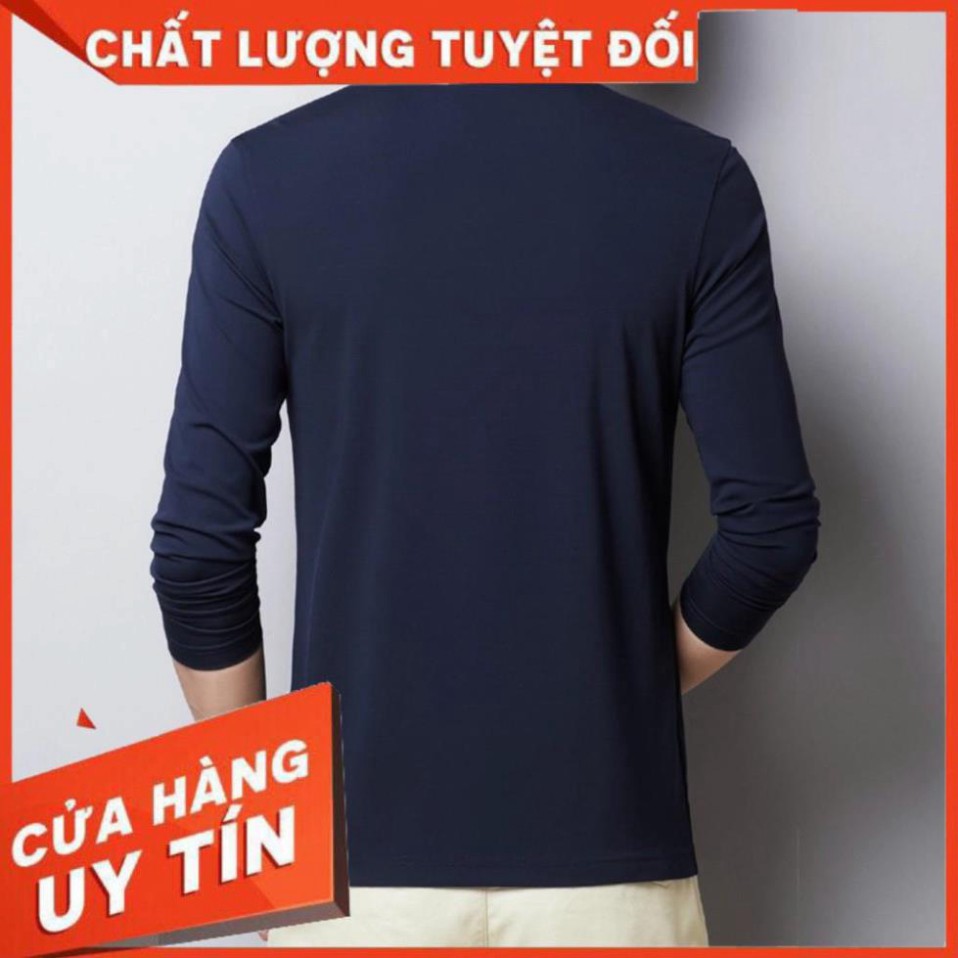 [ẢNH THỰC TẾ] ÁO THUN dài tay CỔ BẺ THU ĐÔNG DÀI TAY NAM 2020 CHẤT LIỆU THUN CÁ Sấu | BigBuy360 - bigbuy360.vn