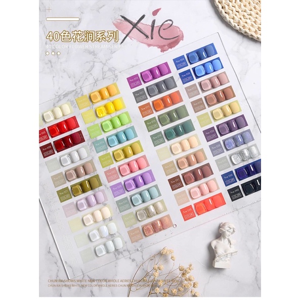 HOT SET SƠN VERY GOOD NAIL 40 MÀU  - XIE dụng cụ nail&amp;mi