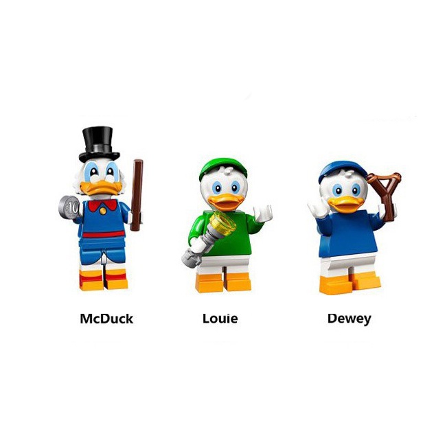 Bộ 3 nhân vật minifigures vịt Donald WM6066