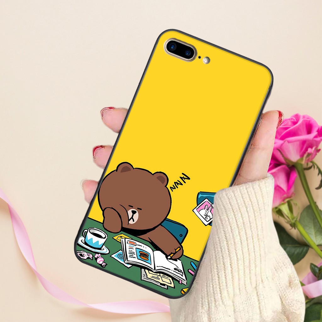 [ỐP IPHONE_SIÊU RẺ] ỐP LƯNG IPHONE GẤU BROWN VÀ THỎ CONY |5/5s-6/6s-6/6s PLUS-7/8-7/8 PLUS| DOAREMON CASE