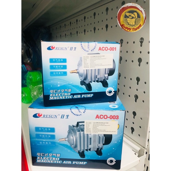 Máy sủi thổi khí oxy Resun ACO-001 và ACO-003 bơm khí oxy cho hồ cá