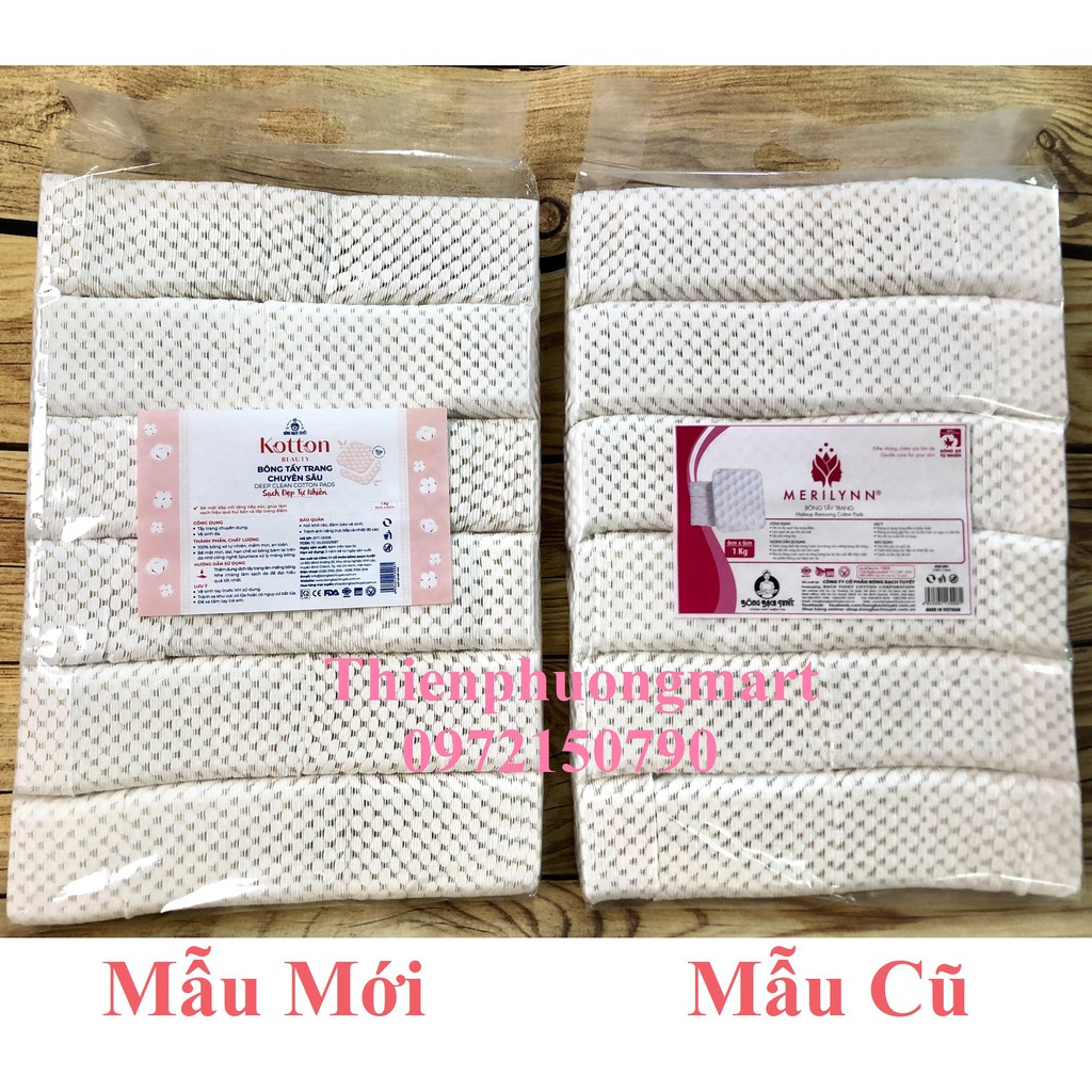 Combo 10kg bông tẩy trang Hạt Massage CALLA - Bông gòn chính hãng Bông Bạch Tuyết 10 gói ( loại 1kg )