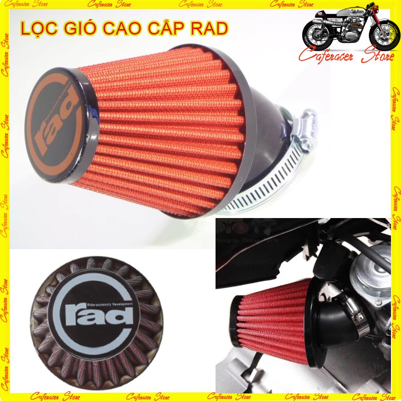 LỌC GIÓ RAD 💎 LOC GIÓ XE MÁY CHÍNH HÃNG, Chất lượng cao dành cho mọi loại xe máy  Clasic, Cafe racer