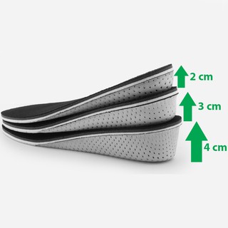 Lót giày tăng chiều cao mặt vải lưới mesh đế tổ ong thoáng khí cao cấp tăng tới 4cm - lót giày giá sỉ BuySales -PK57