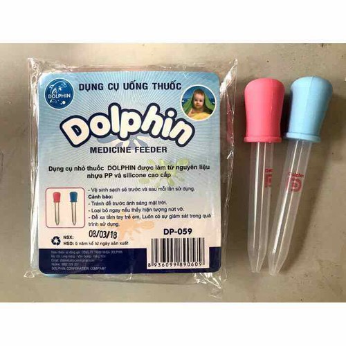 1 Ống hút sữa và thuốc cho bé Dolphin 5ml