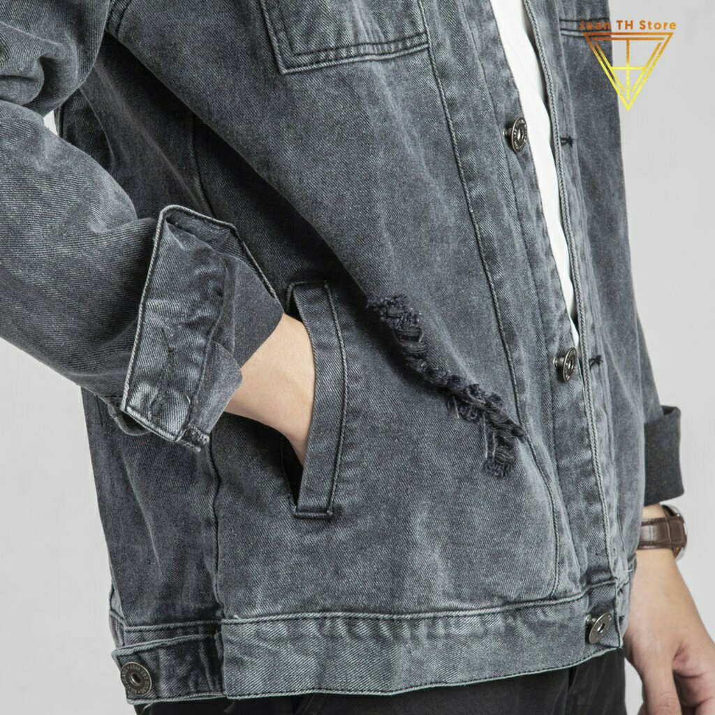 Áo Khoác Jean Nam Xám Thêu Tokyo, Áo Khoác Bò Nam Cao Cấp Sang Trọng Cá Tính, Thời Trang | BigBuy360 - bigbuy360.vn