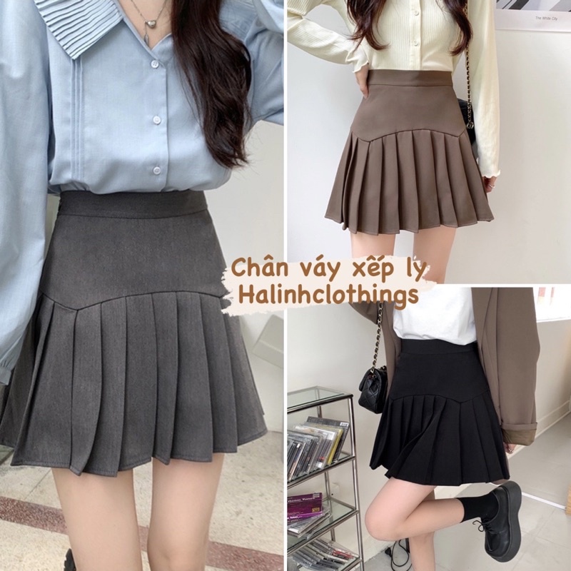 Chân váy xếp ly tennis dáng basic mới chất vitex M0127