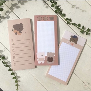 1 tờ giấy note hình chú gấu siêu cute🍋