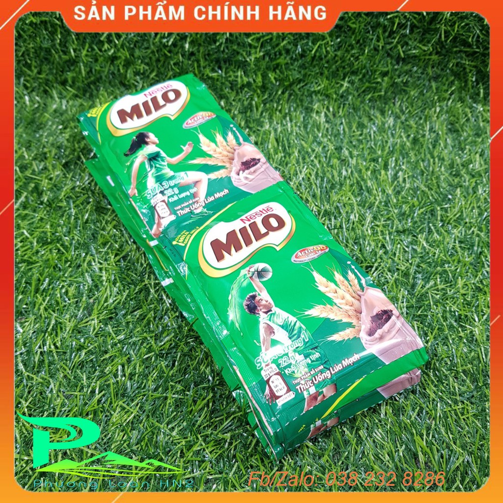 Sữa Nestle Milo 3 in 1 dây 10 gói x 22g