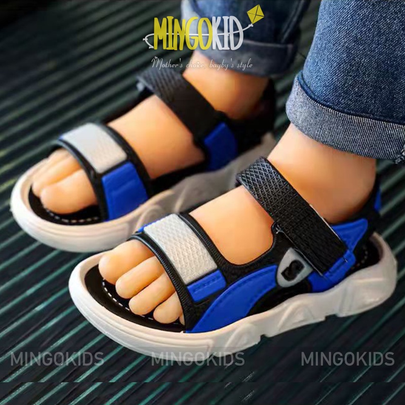 Dép sandal cho bé trai bé gái MG2-12 Mingokids Size 21-35