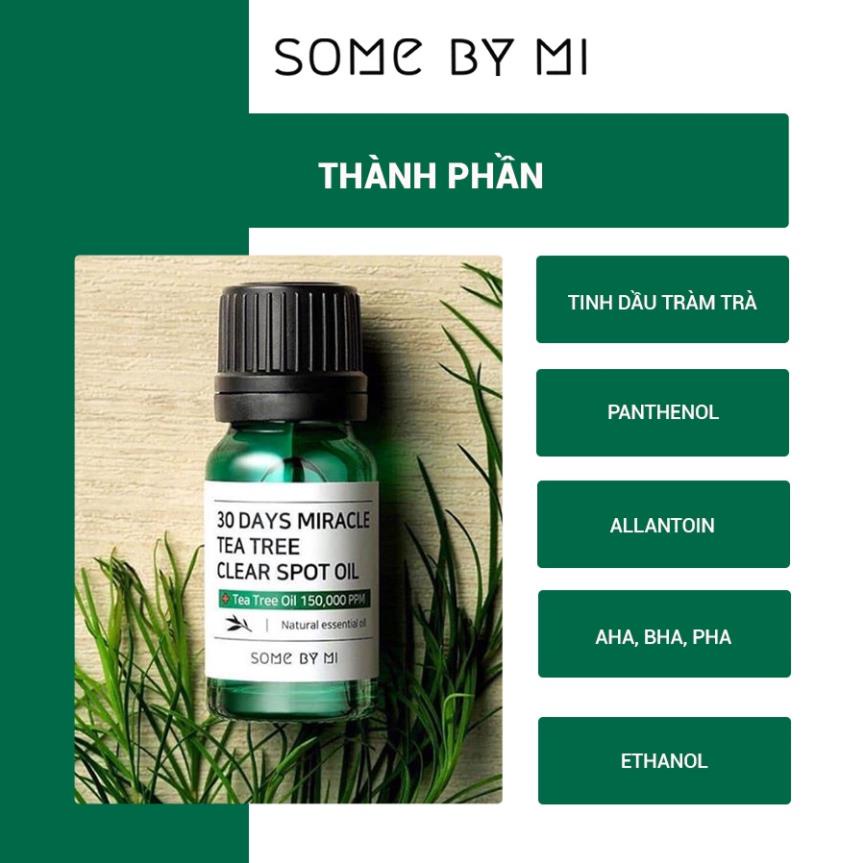 Hàng Công ty Tinh Dầu Tràm Trà Thần Kỳ Some By Mi 30 Days Miracle Tea Tree Clear Spot Oil 10ml