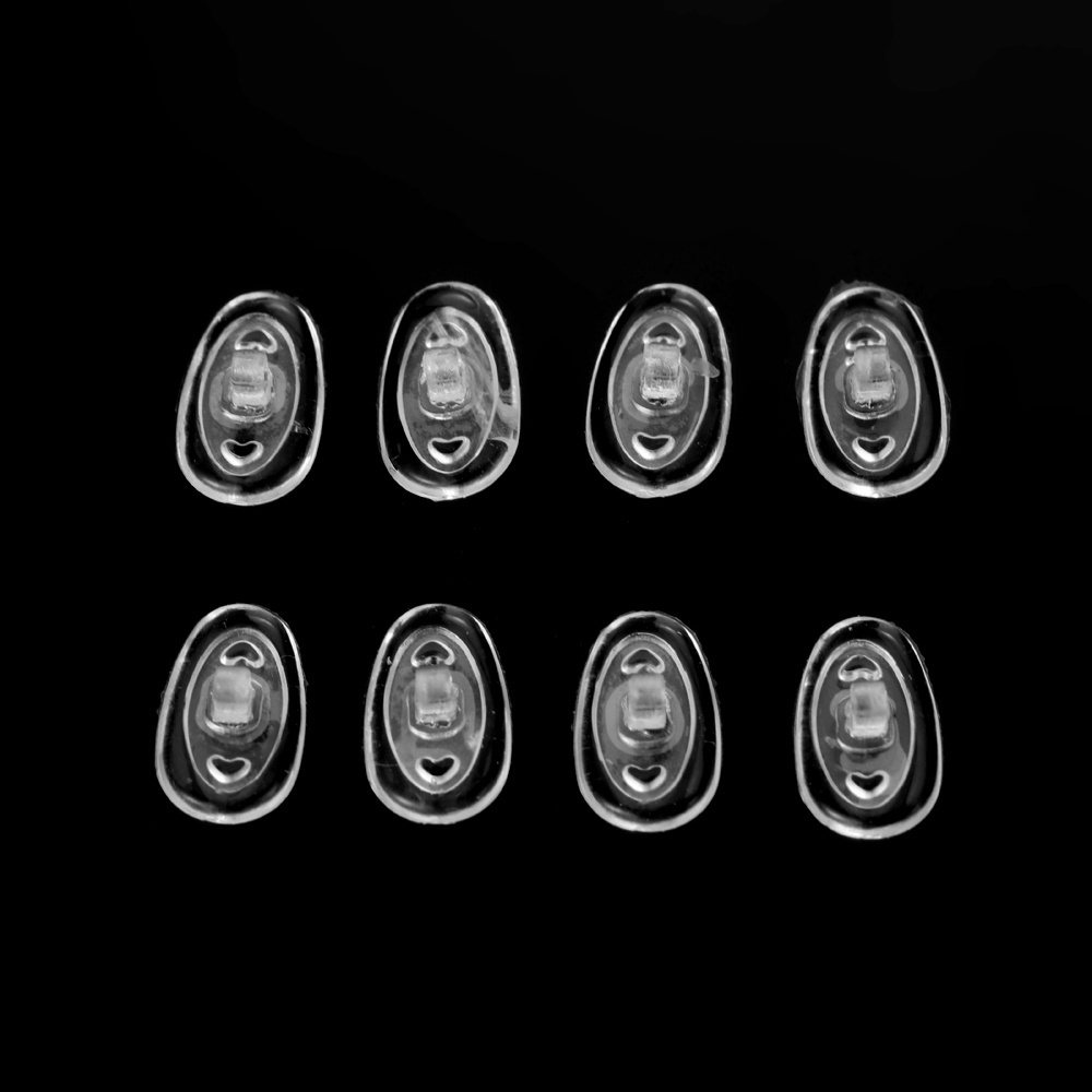 Bộ 10 Cặp Đệm Mũi Bằng Silicon Mềm Sửa Chữa Mắt Kính Với Ốc Vít 13mm