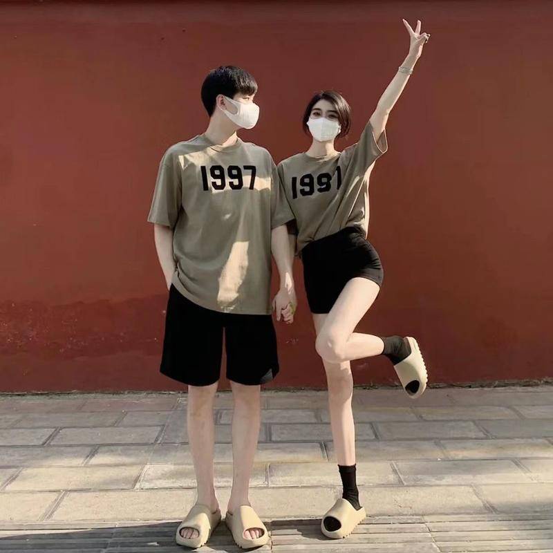 Áo Thun Phông Đôi Tay Lỡ Form Rộng Nam Nữ Bigsize Oversize Trơn Đẹp Chữ 1997 Thời Trang Chali Unisex A007
