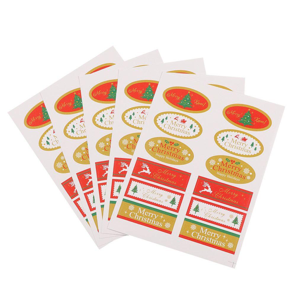 Set 5 Tờ Giấy Dán Trang Trí Giáng Sinh DIY