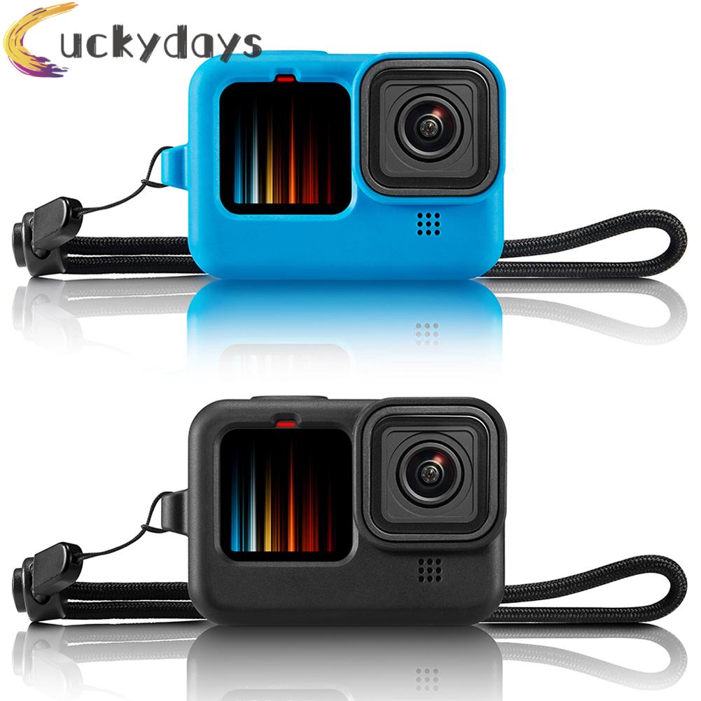 Vỏ bảo vệ bằng silicon màu đen kèm nắp ống kính cho GoPro Hero 9
 | BigBuy360 - bigbuy360.vn