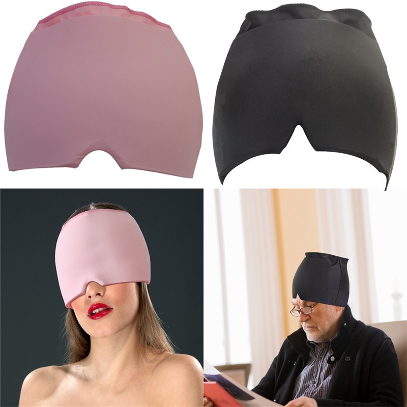 Mới Trị Liệu Lạnh Nhức Đầu Mũ Giảm Đau Đầu Ice Pack Migraine Băng Quấn Có Thể Tái Sử Dụng Trị Liệu L