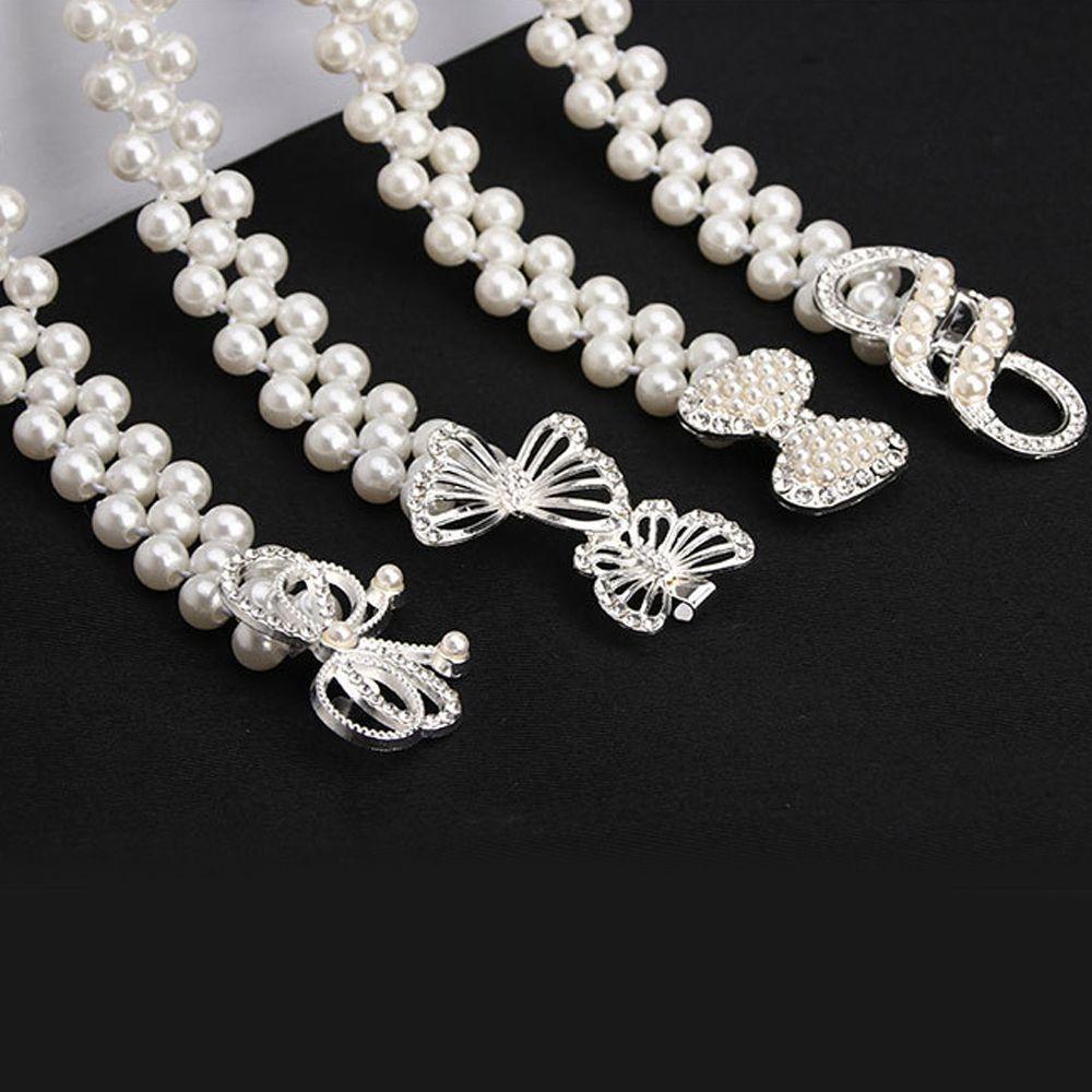 Thắt Lưng Đính Nơ Và Ngọc Trai Giả Thời Trang Hàn Quốc Cho Nữ|Trang Trí Váy