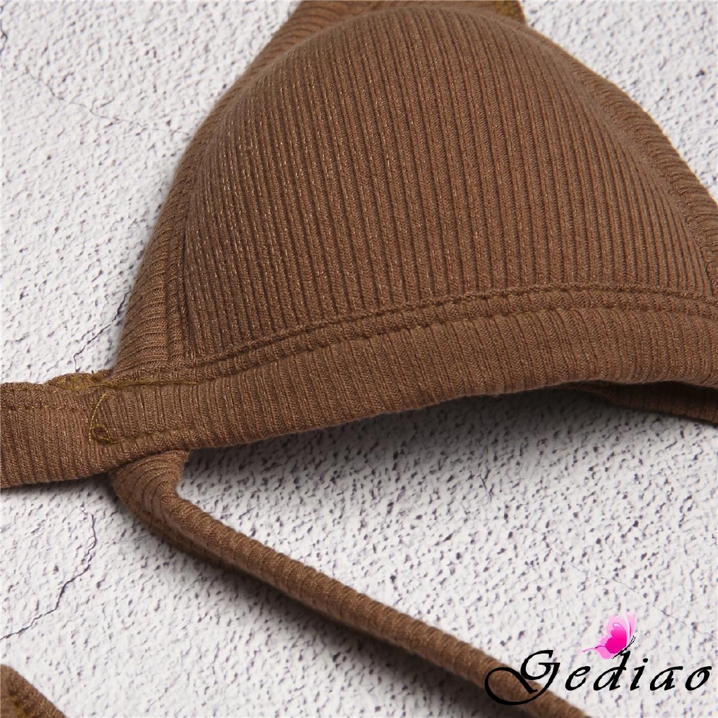 Set đồ tắm trơn màu phong cách quyến rũ dành cho nữ | BigBuy360 - bigbuy360.vn