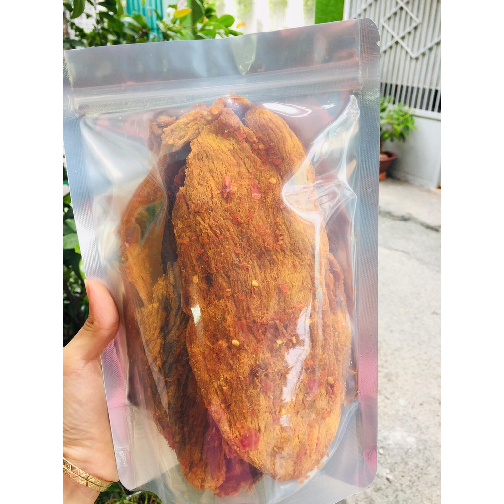 200g khô bò miếng mềm chuẩn vị mặn ngọt cay cay thơm bò, không pha thịt heo
