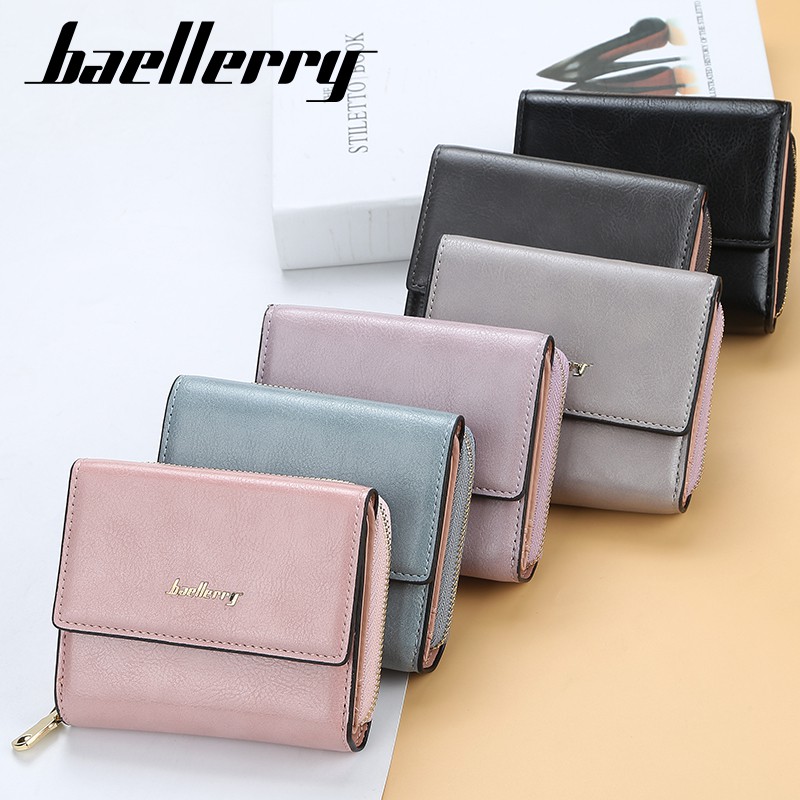 Baellerry N1668 New Trifold Short Women's Wallet Creative Coins Purse Handbag Multi Credit Card Holders