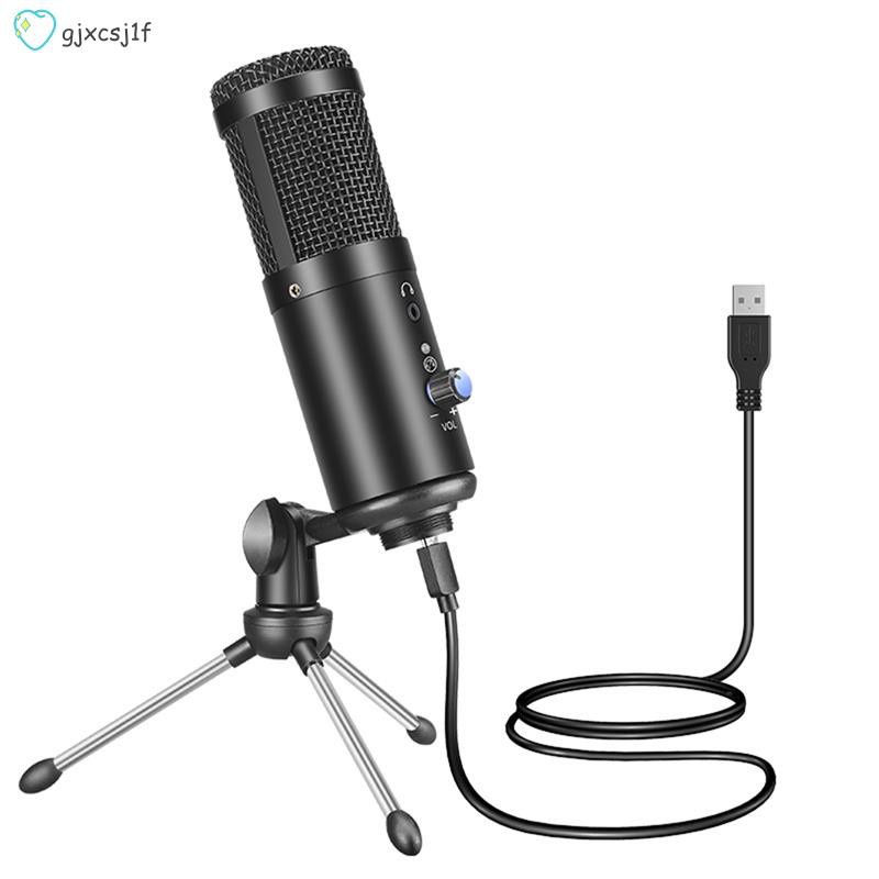 Condenser Microphone USB Computer Studio Microphone with Stand