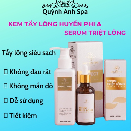 kem tẩy lông huyền phi tặng serum triệt lông Quynhanhspa20 tẩy sạch lông, dưỡng da mềm mượt ngay lần đầu sử dụng