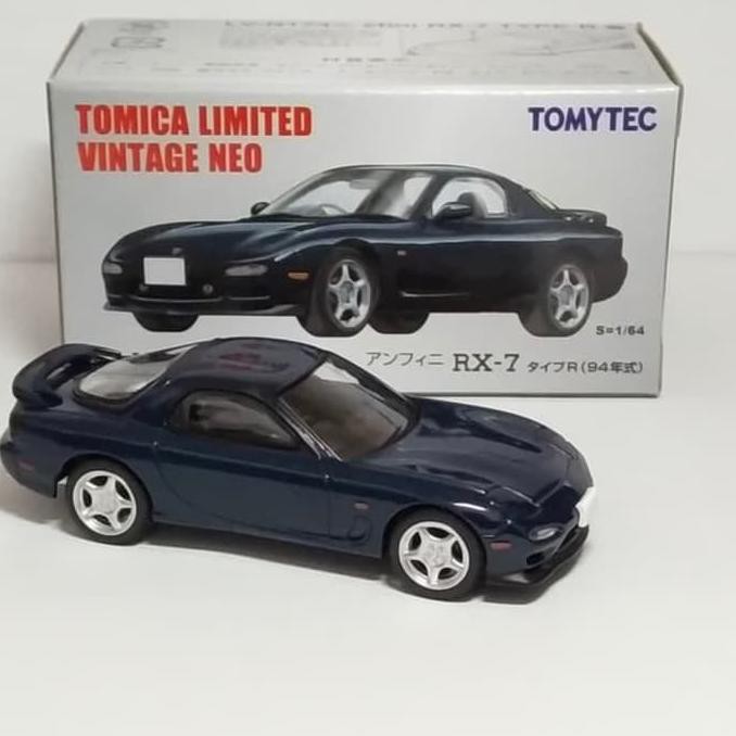 Mô Hình Xe Hơi Tomica Neo 174c Mazda Rx7 Màu Xanh Đậm Phong Cách Vintage