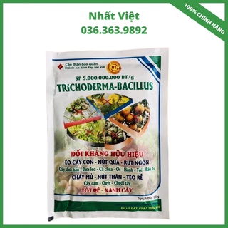 Nấm đối kháng trichoderma-bacillus.sp gói 100gr vtnn nhất việt