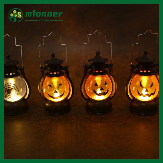 Đèn Led Hình Quả Bí Ngô Không Khói Phong Cách Halloween