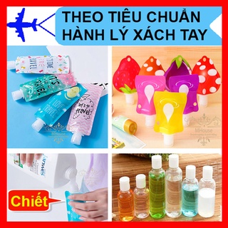 Combo 4 túi chiết mỹ phẩm du lịch 30ml 100ml