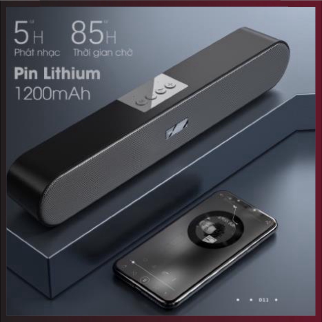 Loa Bluetooth Để Bàn D11 Không Dây Công Nghệ V5.0 Chất Âm Hoàn Hảo Vẻ Ngoài Sang Trọng BH 12th - BENTEX