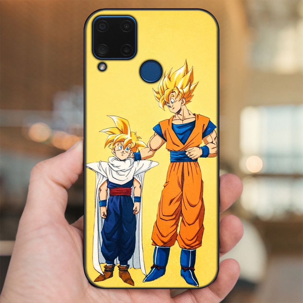Ốp lưng Realme C15 viền đen in hình Gohan Dragon Ball
