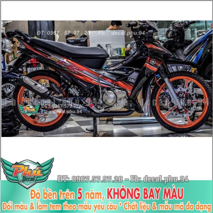 Tem rời Yaz Cam đen Crom cao cấp (H) -1