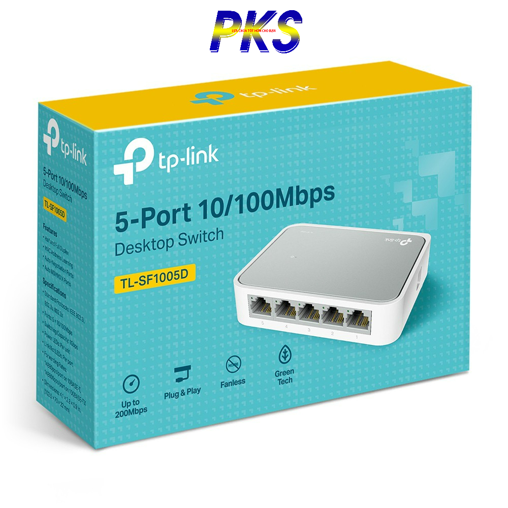 Switch TP-Link TL-SF1005D 5-Port 10/100Mbps Desktop Switch