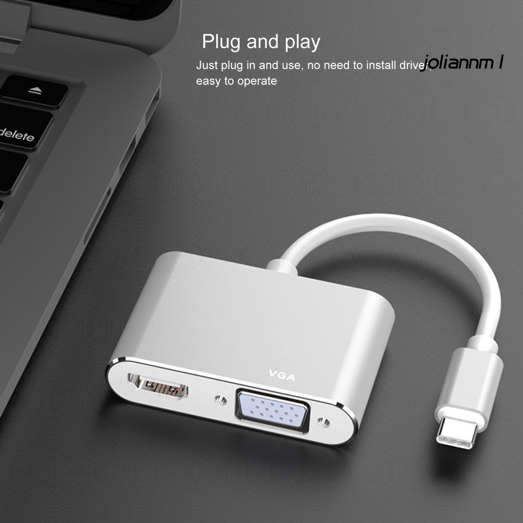 Trạm Chuyển Đổi Video 4k Usb 3.1 Type-C Bằng Hợp Kim Nhôm Cho Máy Tính Bảng | BigBuy360 - bigbuy360.vn