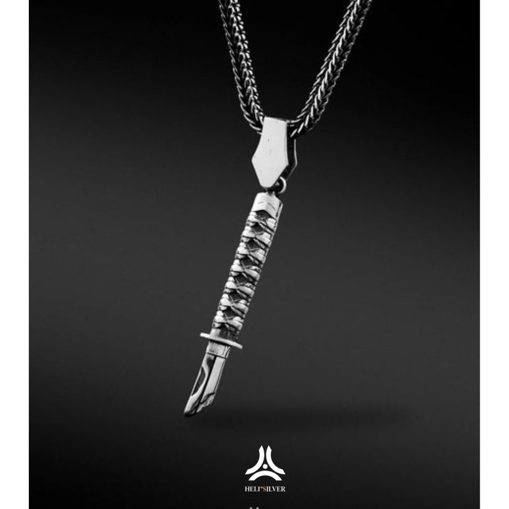 Mặt dây chuyền bạc nam, nữ HeliSilver KATANA SOUL Helios Original S925