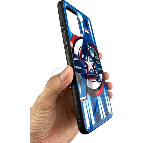 Ốp lưng nhựa cứng giả kính Samsung Galaxy A72