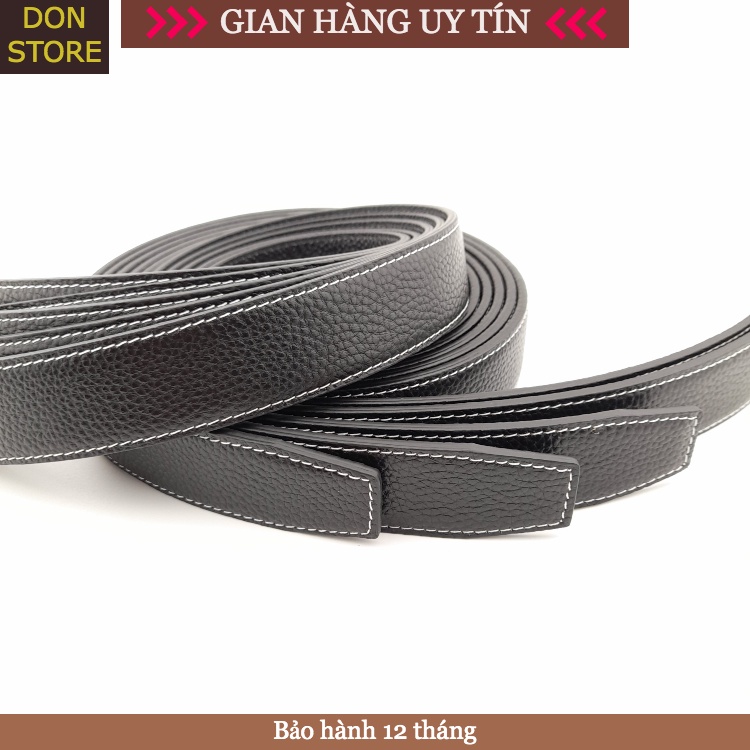 [Siêu Hot] Dây Lưng Nam May Thủ Công Chỉ Nổi Da Bò Vân Hạt 2 Mặt Cao Cấp Bản 3.2cm &amp; 3.8cm (không mặt)