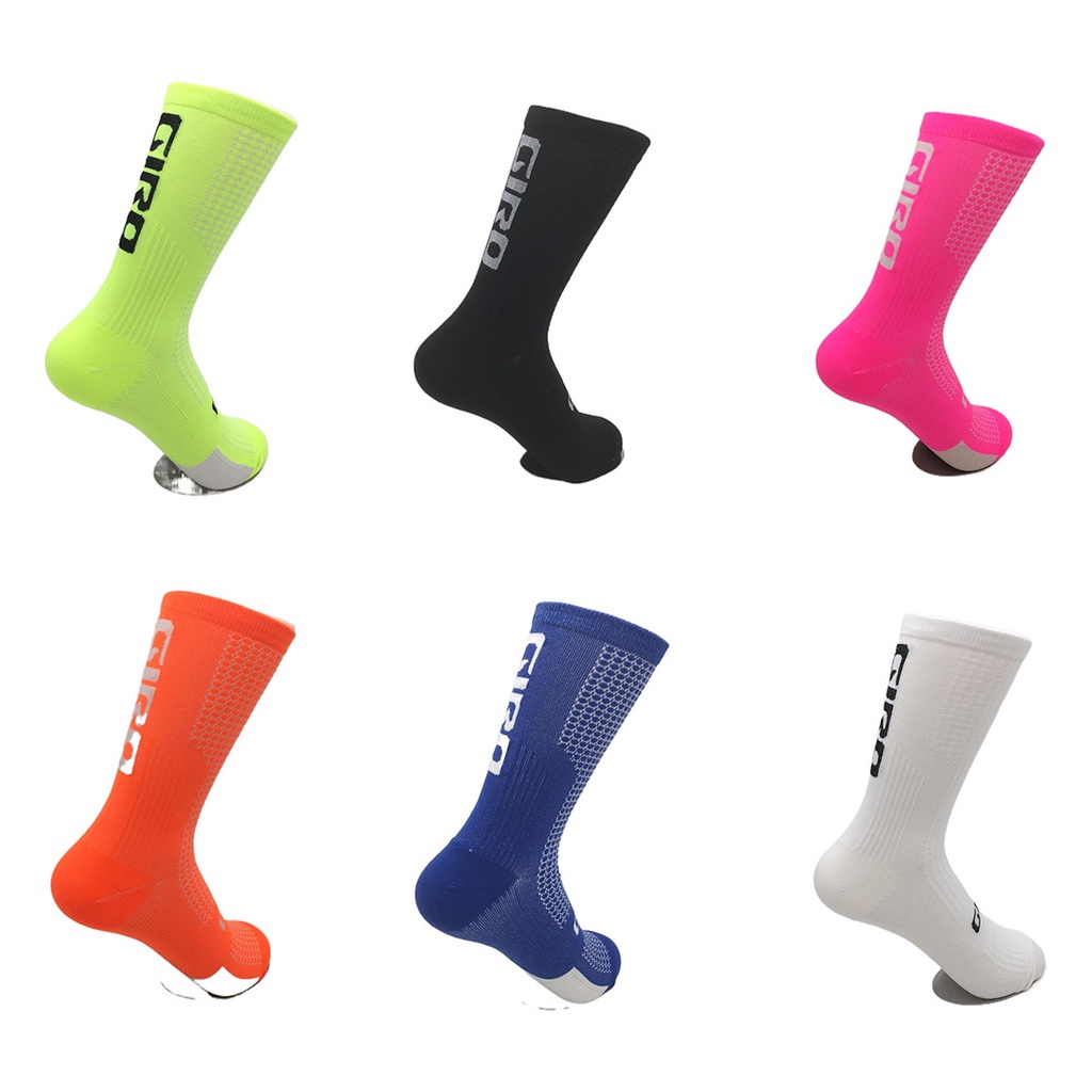 GIRO Cycling Socks Running Socks Breathable Racing Mountain Bike Middle Tube Sports Socks