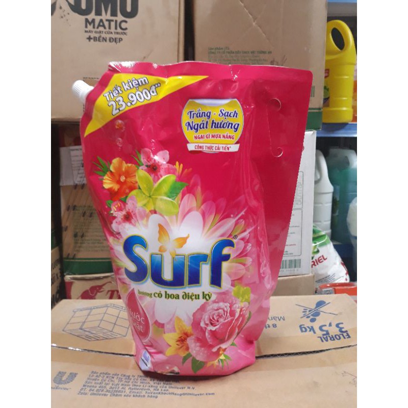 Nước giặt Surf hương cỏ hoa diệu kỳ 3.5kg .