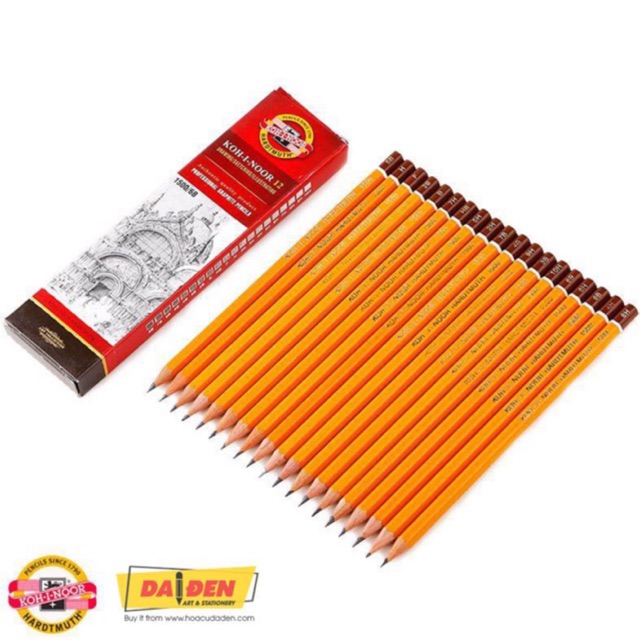 [DA ĐEN] Chì Tiệp KOH-I-NOOR Cao Cấp (Chính Hãng)