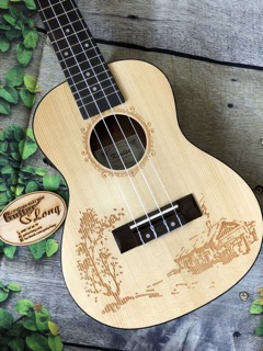 Đàn Ukulele Concert Gỗ Thông EQ-CB25