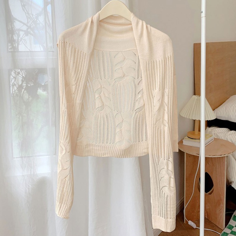 Áo Choàng Chống Nắng Dáng Ngắn Siêu Nhẹ Thời Trang Đi Biển Cho Nữ