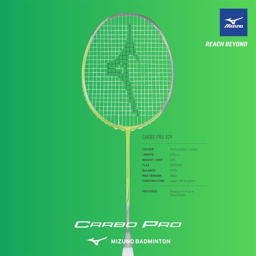 Vợt cầu lông Mizuno Carbo Pro 829