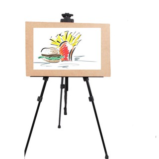 [HÀNG NHẬP KHẨU] Giá kệ để tranh, giá vẽ 3 chân bằng sắt, sơn tĩnh điện