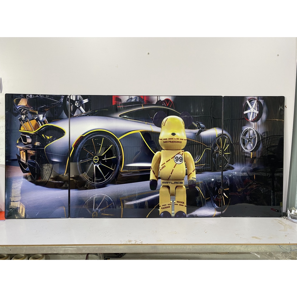 Tranh Tráng Gương Chú Gấu Kaws Toy Treo Tường /Game/ Gaming / RObot/ Bearbrick Siêu anh hùng Marvel T1