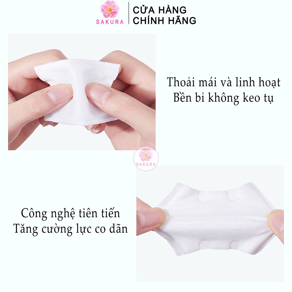 Bông Tẩy Trang Nội Địa Trung 3 Lớp Cotton Pads Maycreate Mềm Mịn 222 Miếng 150 Miếng 230 Miếng Lameila SAKURA