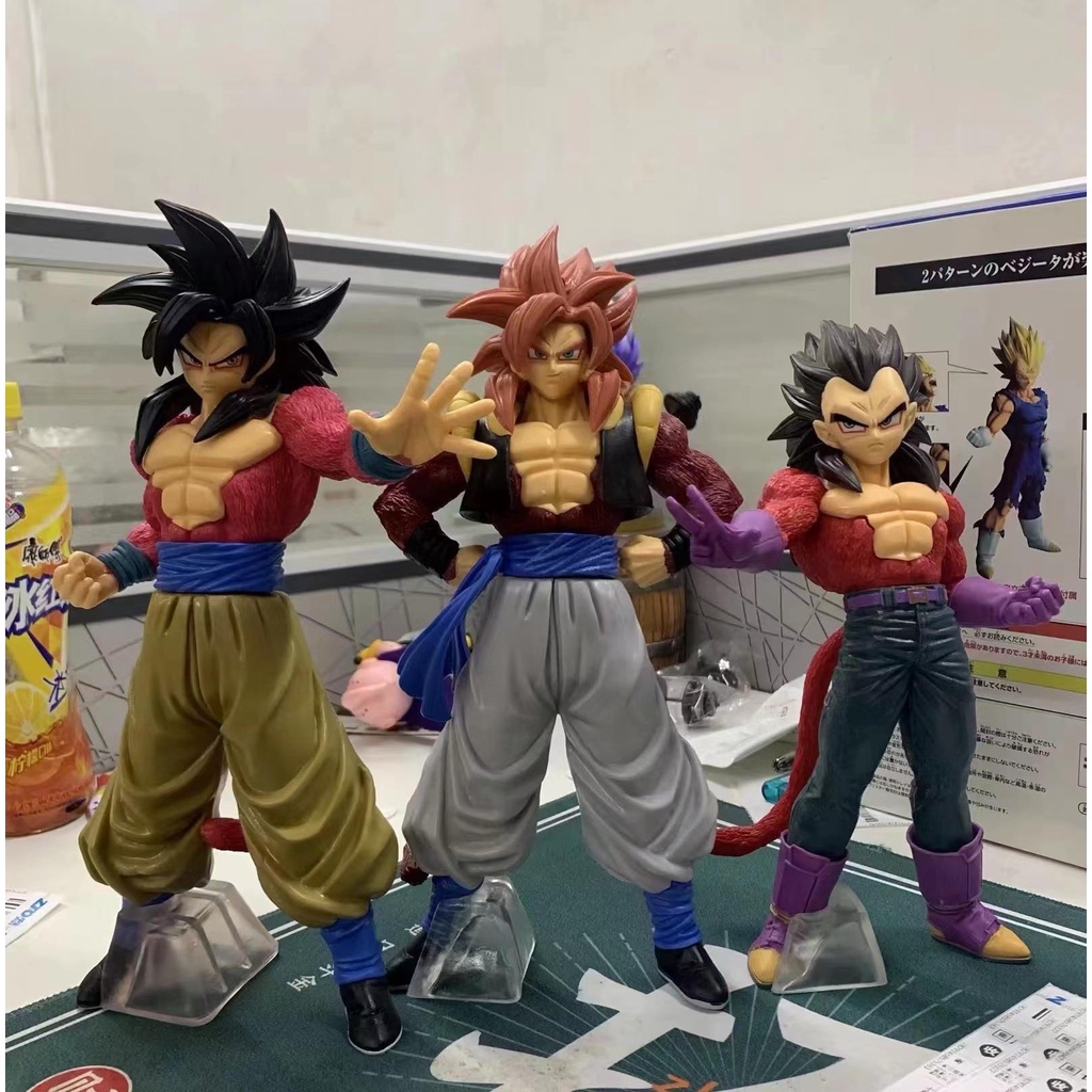 Mô Hình Nhân Vật Super Saiyan 4 Son Goku Vegeta Bằng PVC 27cm Trong Phim Bảy Viên Ngọc Rồng Gogeta Ssj4